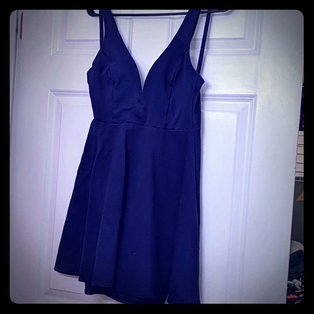 Blue short dress
